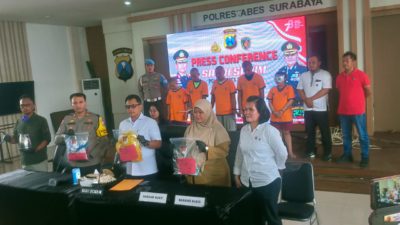 Unit PPA Satreskrim Polrestabes Surabaya Mengamankan 4 Tersangka Pencabulan Anak di Bawah Umur