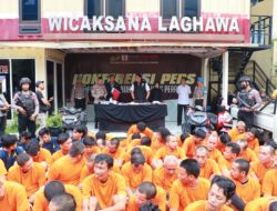 Operasi Pekat Semeru 2024, Polres Tanjung Perak Berhasil Ungkap 55 Kasus Dengan 60 Tersangka