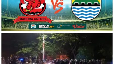 Laga Penentuan Madura vs Persib Berakhir Ricuh Antar Suporter di Tol Suramadu