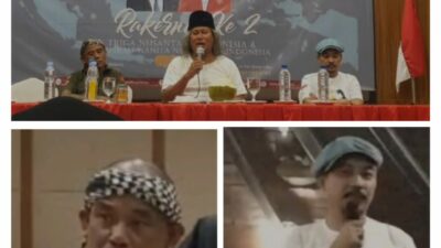 H Hafadoh Ketua LSM TRIGA Nusantara Indonesia DPD Jatim dampingi Ulama Kondang Gus Muwafiq di Rundown Rakernas ke II di Yogyakarta