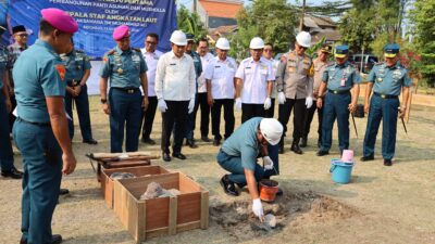 Foto : Dankodiklatal Hadiri Peletakan Batu Pertama Pembangunan Panti Asuhan Yasbhum