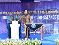 Dirum Kodiklatal Hadiri Pemancangan Pertama Pembangunan Pusdik Hidros Di Jakarta