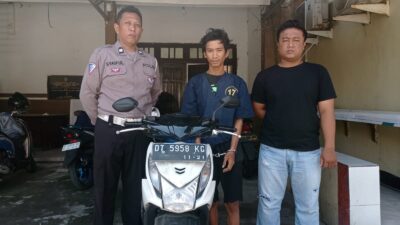 Foto : Polsek Kenjeran Amankan Pelaku Curanmor Yang Terekam CCTV di Kedinding