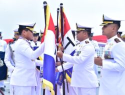 Berlayar Dengan KRI RJW-992, Dankodiklatal Ikuti Puncak Peringatan HUT Ke-79 TNI AL