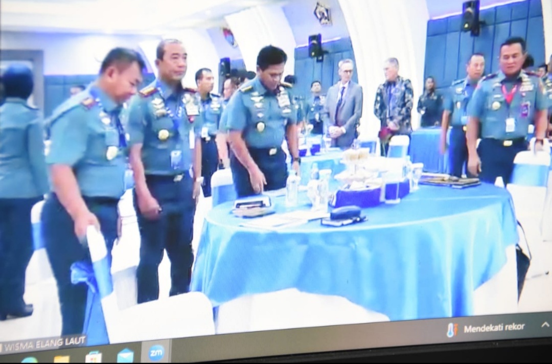 Foto : Hadir Via Vicon, Dankodiklatal Ikuti FGD Pemenuhan Kapal Selam TNI AL