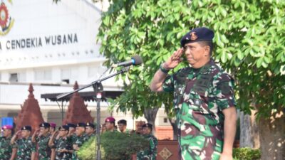 Foto : Tekankan Profesionalisme dan Kesiapsiagaan, Kodiklatal Upacara Bendera 17-an