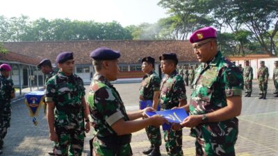 Foto : Dari Puslatdiksarmil, Siswa Diktukpa TNI AL Angkatan 54 Tiba di Kodikdukum Kodiklatal