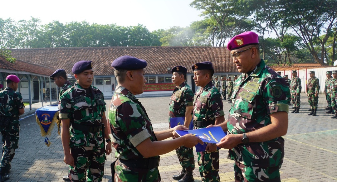 Foto : Dari Puslatdiksarmil, Siswa Diktukpa TNI AL Angkatan 54 Tiba di Kodikdukum Kodiklatal