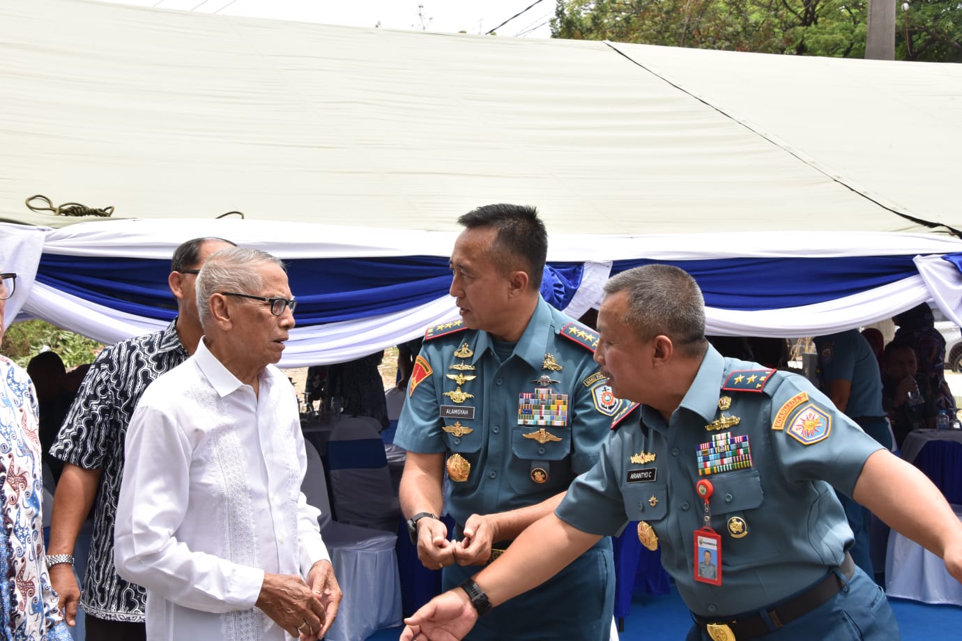 Foto : Dankodiklatal Hadiri Peresmian Gapura dan Pos Jaga Rumneg TNI AL Juanda Bahari
