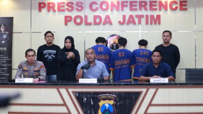 Foto : Polda Jatim Amankan Tiga Remaja Diduga Komplotan Begal Asal Pasuruan
