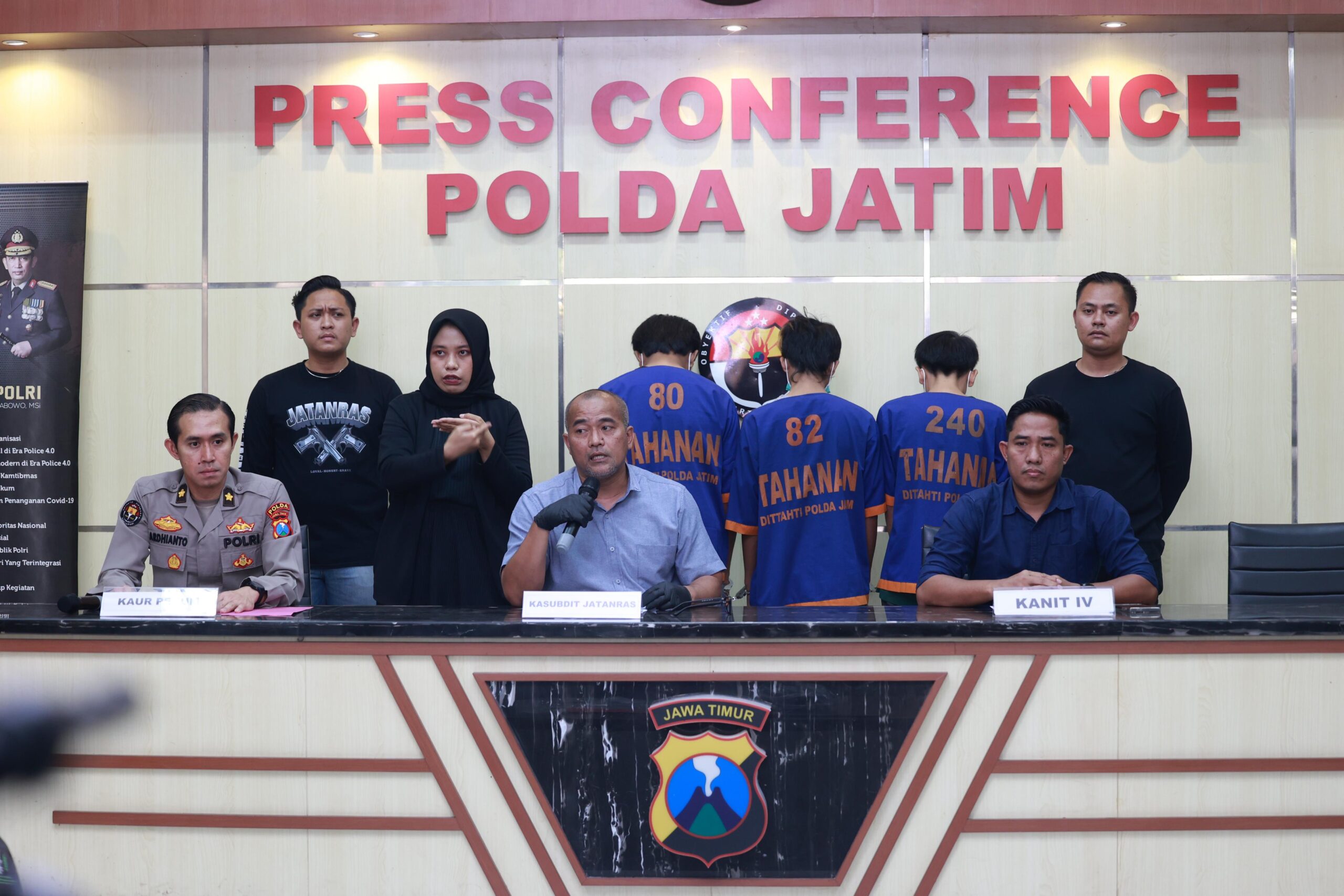 Foto : Polda Jatim Amankan Tiga Remaja Diduga Komplotan Begal Asal Pasuruan