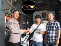 Good Joob! Polisi di Surabaya Kembalikan Motor Yang Digelapkan Pelaku