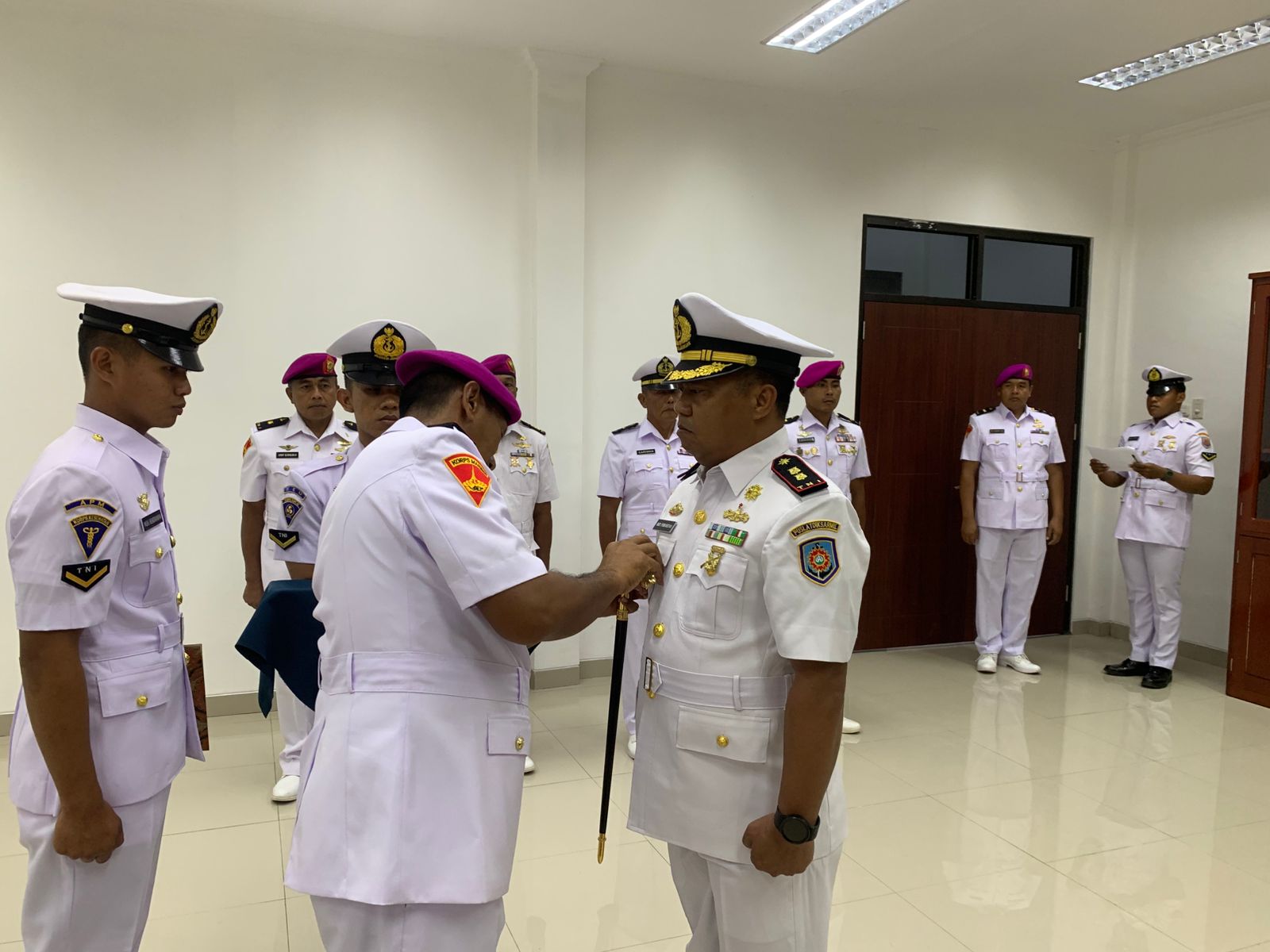 Foto : Dansatdik – 4 Kodiklatal Pimpin Pengukuhan Jabatan Wadan Satdik – 4