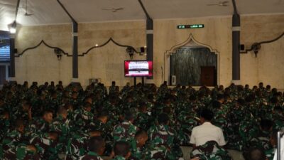 Foto ; Doakan Kelancaran HUT Ke-79 TNI, Antap dan Siswa Kodiklatal Laksanakan Doa Bersama