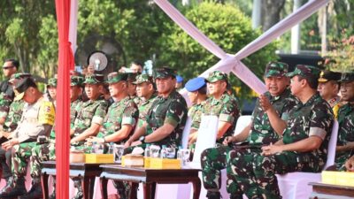 Foto : Dankodiklatal Hadiri Pelaksanaan Apel Gelar Pasukan Pengamanan VVIP Pelantikan Presiden dan Wapres RI
