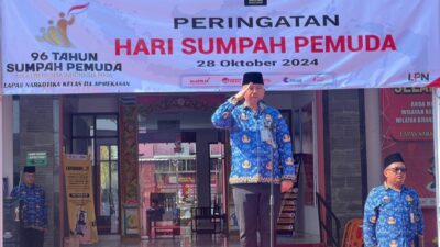 Foto : Maju Bersama Indonesia Raya, Lapas Narkotika Kelas IIA Pamekasan Kanwil Kemenkumham Jatim Gelar Upacara Peringatan Hari Sumpah Pemuda ke-96