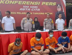 Obok-Obok Sarang Narkoba, Satresnarkoba Polres Pelabuhan Tanjung Perak Amankan 6 Bandar