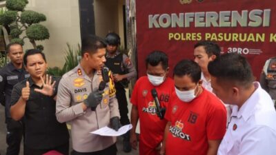 Foto : Polres Pasuruan Kota Berhasil Amankan 2 Tersangka Judi Online