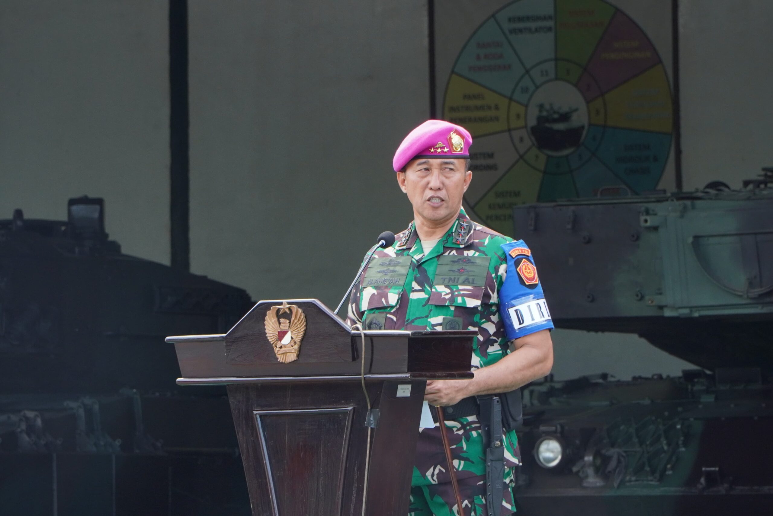 Foto ; Dankodiklatal Inspeksi Kesiapan Yonkav 8/NSW/2 Kostrad Dalam Rangka Latgabma Keris Woomera 2024
