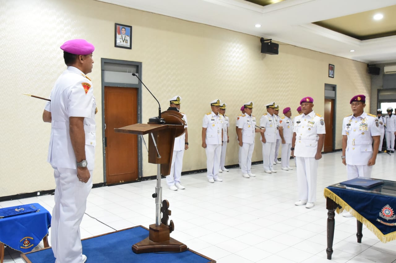 Foto ; Brigjen TNI Marinir Hendro Suwito Jabat Inspektur Kodiklatal
