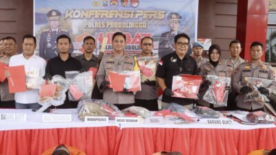 Polres Probolinggo Berhasil Amankan 5 Orang Diduga Pengedar Narkoba