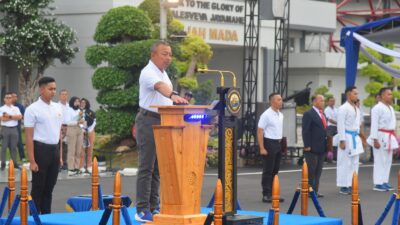Foto : Dirdik Kodiklatal Hadiri Pembukaan Kejuaraan Nasional Karate Piala Pangkoarmada RI 2024