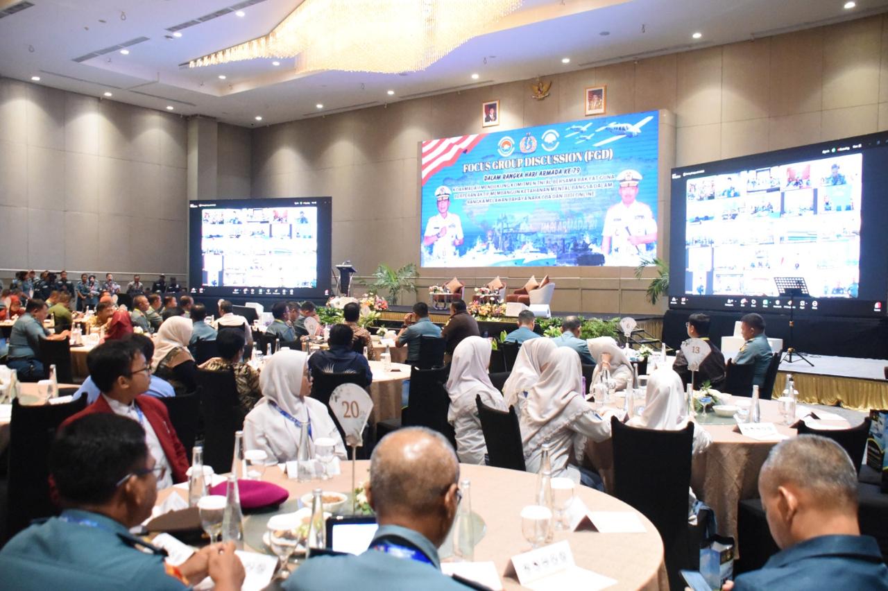 Foto : Cegah Bahaya Narkoba dan Judol, Dirjianbang Kodiklatal Ikuti FGD Dalam Rangka Hari Armada ke-79 Tahun 2024