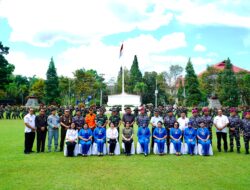 Dankodiklatal Hadiri Upacara Penjemputan dan Kirab Siswa Dikmata Satdik-4 Manado
