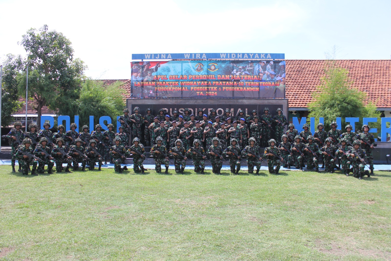 Foto : Apel Gelar Kelengkapan Lattek Widhayaka Pratama - 10 Terintegrasi Kodikdukum Kodiklatal