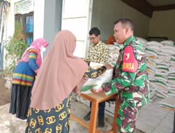 Babinsa Monitoring dan Bantu Pendistribusian Beras Bulog di Wilayah