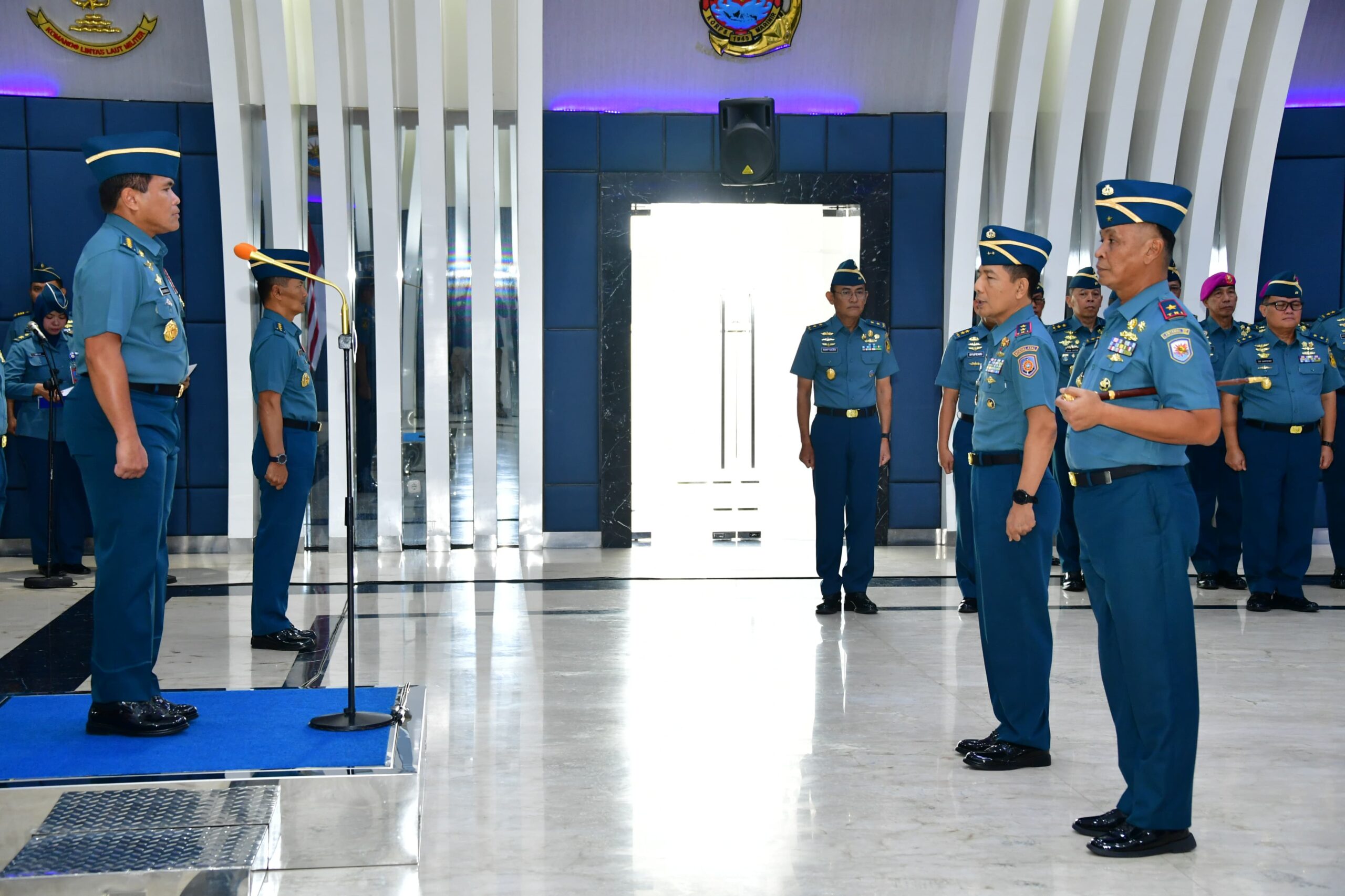 Foto : Laporan Naik Pangkat, Wadan Kodiklatal Menghadap Kasal