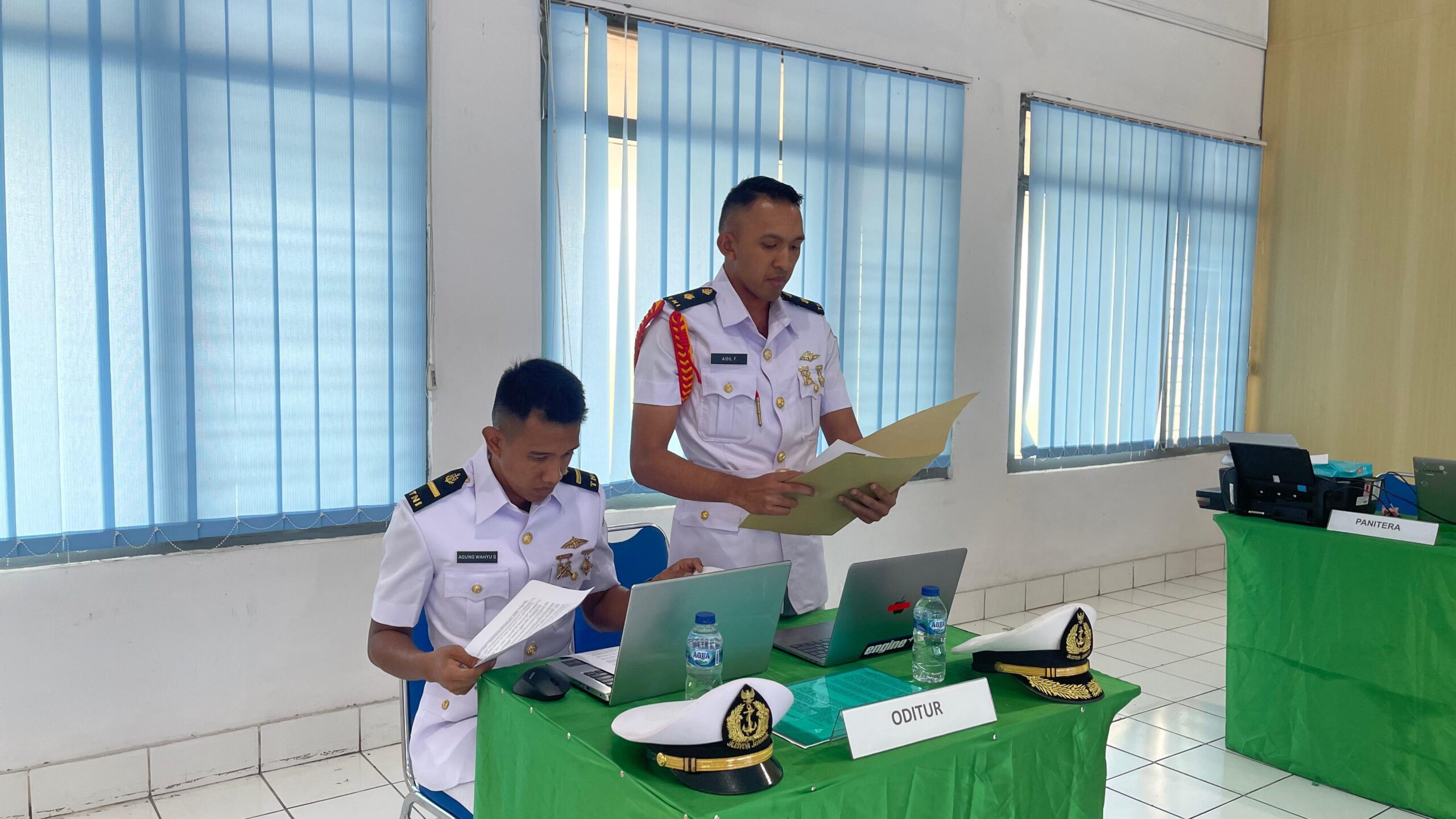 Foto : Pasis Dikmapa Korps Hukum Angkatan 31 Laksanakan Lattek Sidang Peradilan Semu Militer