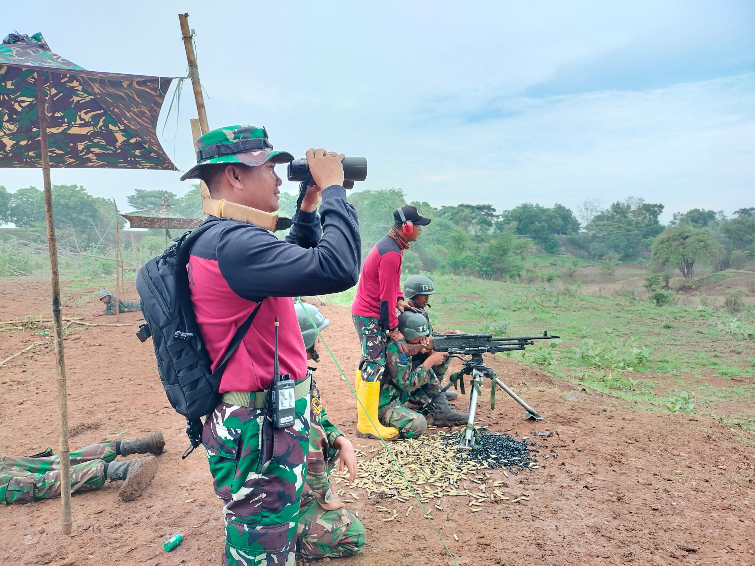 Foto : 276 Siswa Marinir Kodiklatal Latihan Praktek Menembak dan Taktik Operasi Darat di Puslatpur Grati Pasuruan