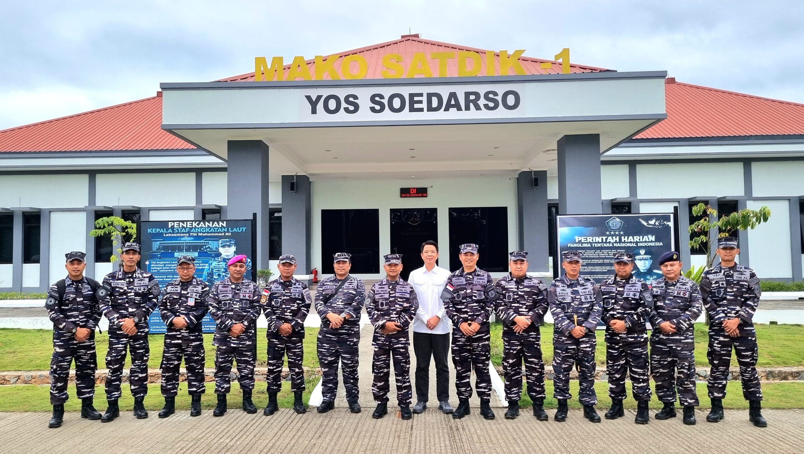 Foto ; Kadisfaslanal Tinjau Kualitas dan Standar Pembangunan di Satdik-1 Kodiklatal