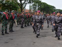 Dankodiklatal Pimpin Gelar Pasukan dan Pelepasan Satgas Lattek Gabungan Pelayaran WJY 23