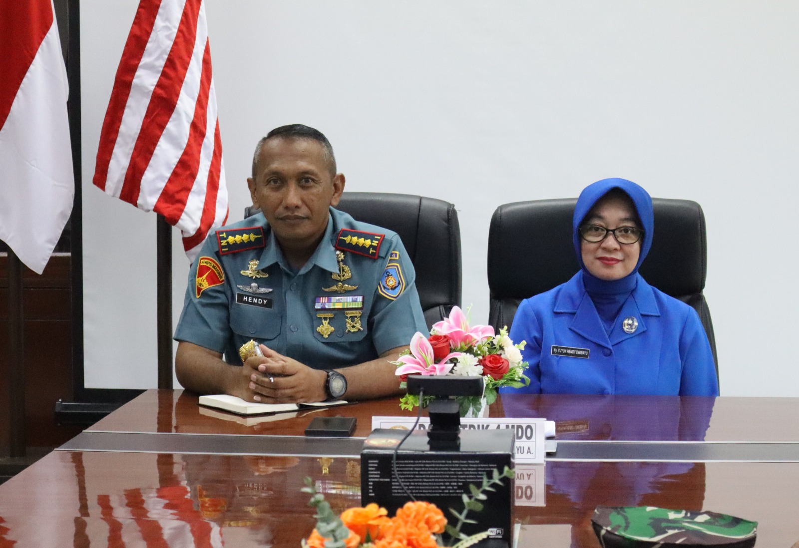 Foto : Dansatdik - 4 Manado Ikuti Tatap Muka Dengan Dankodiklatal dan Ketua Gabungan Jalasenastri Kodiklatal