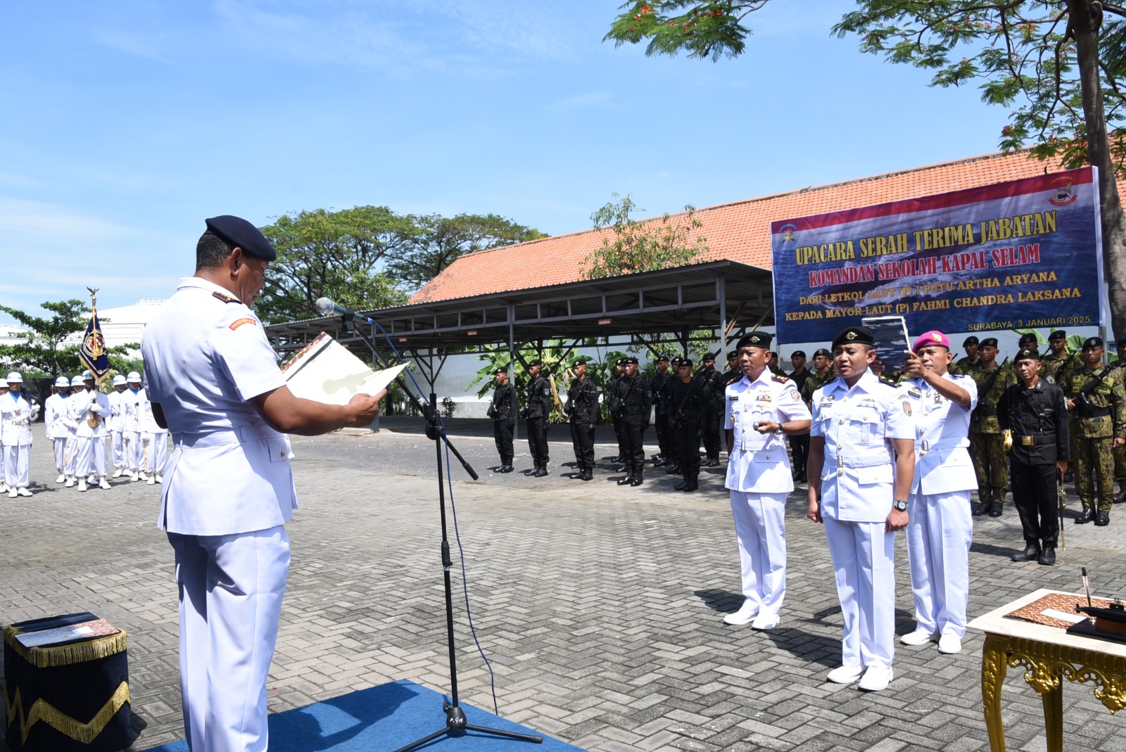 Foto : Sekasel Pusdiksus Kodikopsla Kodiklatal Resmi Berganti Komandan