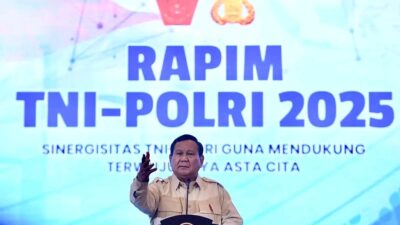 Foto : Dankodiklatal Hadiri Rapim TNI - Polri 2025 Pimpinan Presiden RI Prabowo Subianto