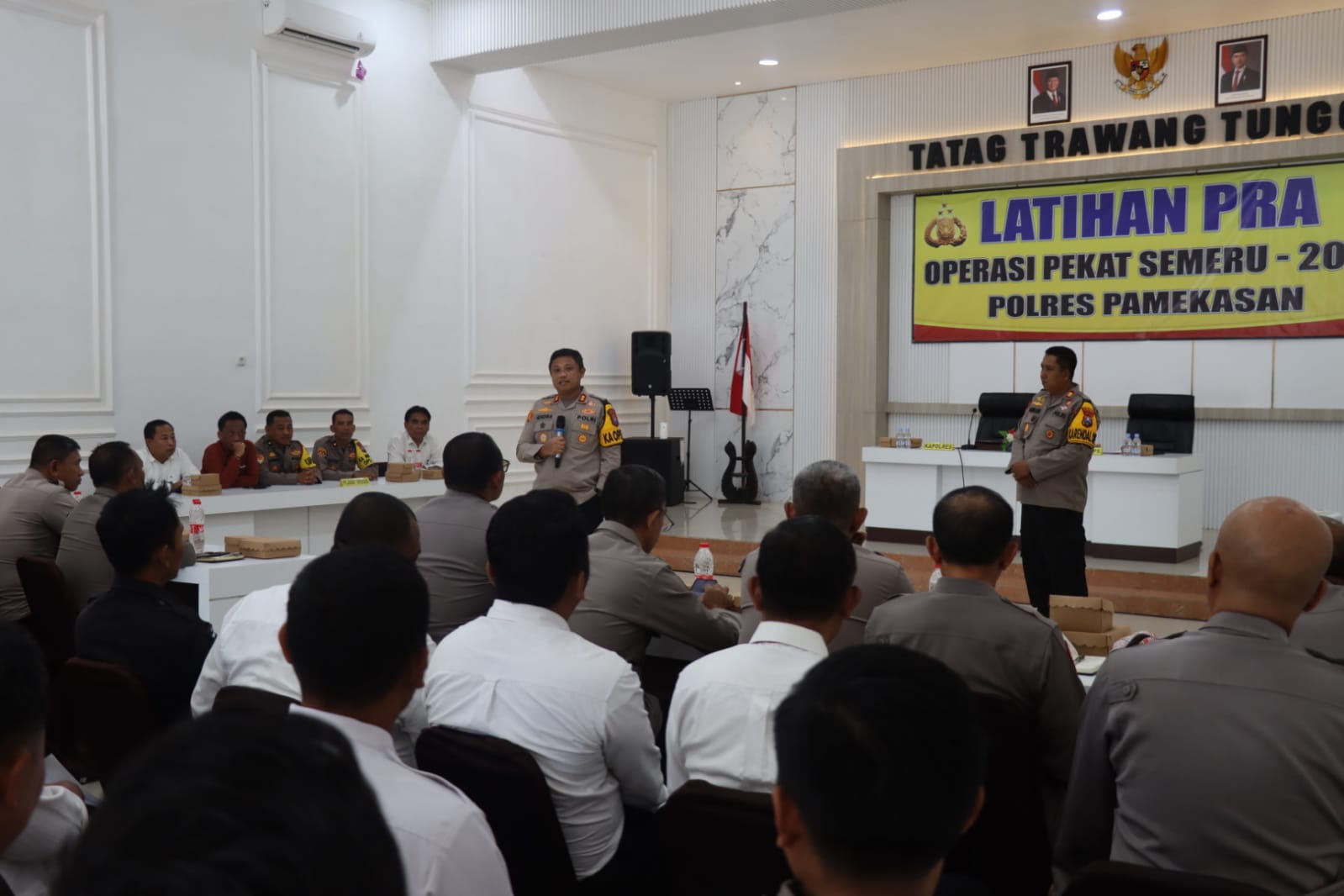Foto: Ops Pekat Semeru 2025, Polres Pamekasan Gelar Latpraops Untuk Menyamakan Persepsi Dan Pola Tindak