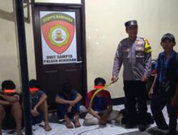 Polsek Kenjeran Amankan Lima Remaja Gangster Tawuran di SIB Bulak, Diberi Pembinaan dan Sosialisasi