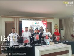 Polrestabes Surabaya Gelar Press Release Kasus Pembunuhan Anak Aniyaya Ayah Kandung