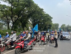 Polres Pelabuhan Tanjung Perak Pam Jalur dan Kawal Massa saat Peringatan May Day di Surabaya