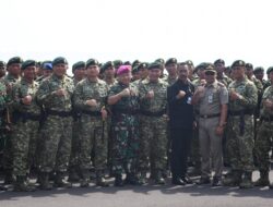 Paban IV Sisdik Ditdik Kodiklatal Hadiri Penyambutan Satgas Yonif 509/BY dari Pamtas RI-PNG