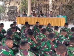 Pasukan Satgas TMMD Ke 124 Tiba Dilokasi, Disambut Danramil 0817/Benjeng