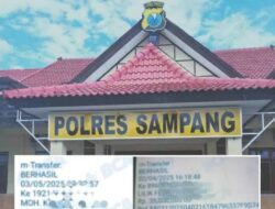 Diduga Anggota Polres Sampang Terima Uang Transfer Puluhan Juta Rupiah, Ini Buktinya