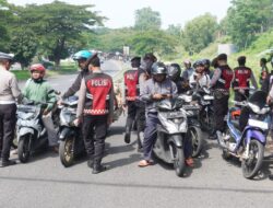 Razia di Pintu Keluar Jembatan Suramadu, Polres Bangkalan Amankan 22 Sepeda Motor
