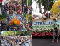 Antusias Warga Surabaya Ikut Ramaikan Parade Surabaya Vaganza HJKS 2025