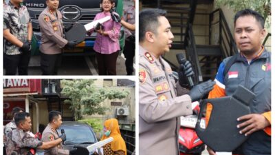 Kapolres Pelabuhan Tanjung Perak Serahkan Kendaraan Bermotor hasil Kejahatan