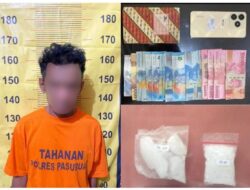 Satresnarkoba Polres Pasuruan Berhasil Bekuk Pengedar Dengan BB 51,83 Gram Sabu