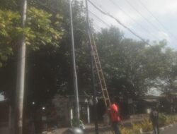 Diduga Pemasangan Tiang Wifi Linknet Di Sepanjang Jalan Tak Berijin, Vendor Catut Dewan Pers
